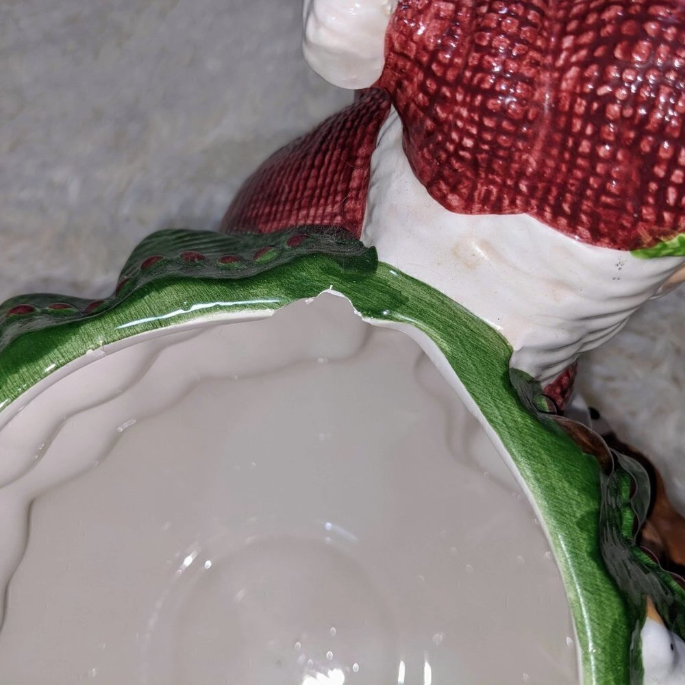 'Winter Enchantment' Santa Christmas Cookie Jar Circa 1999 - Picture 6 of 12